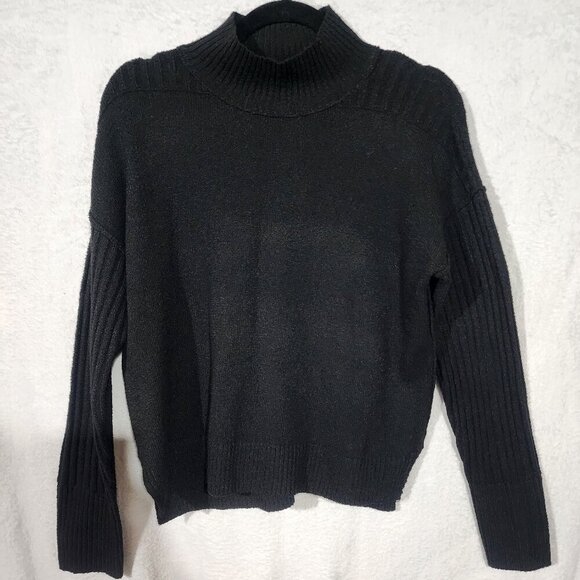 NWOT SO® Cozy Mock-Neck Sweater in Black - Oversized - Picture 5 of 9